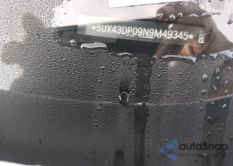 2022 BMW X3 Sdrive30I z USA, uszkodzony, nr VIN 5UX43DP09N9M49345